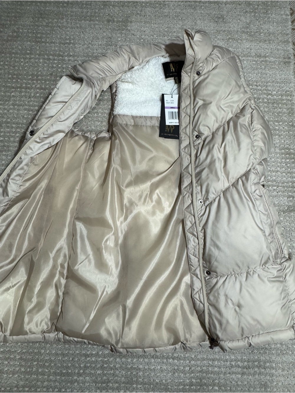 Soft Lined Long Winter Vest - NWT